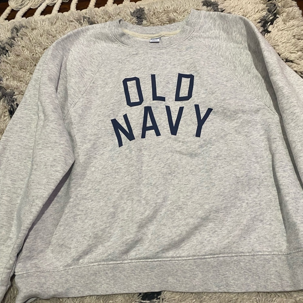 Old Navy Gray Crewneck Sweater Classic Style